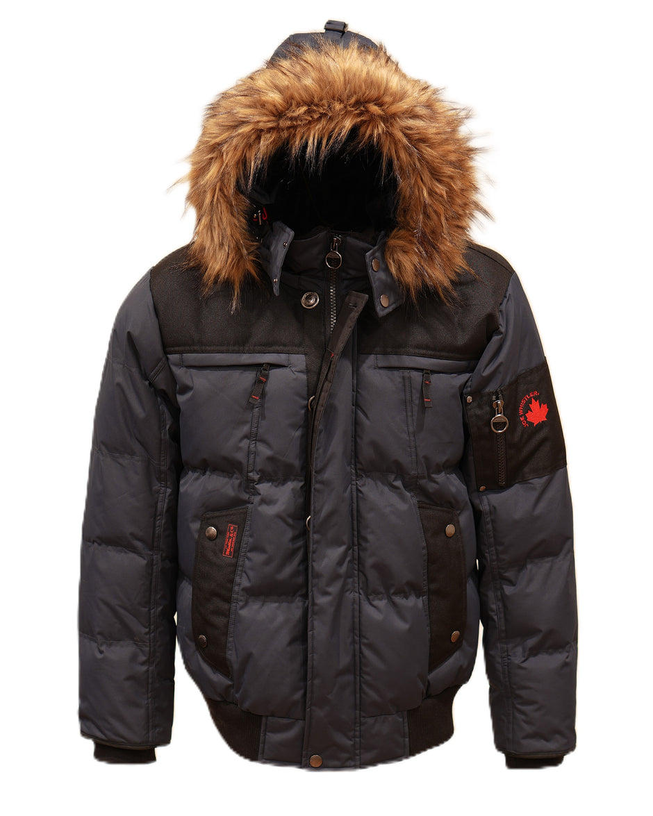Whistler II - Mens Waterproof Hooded Jacket - Black