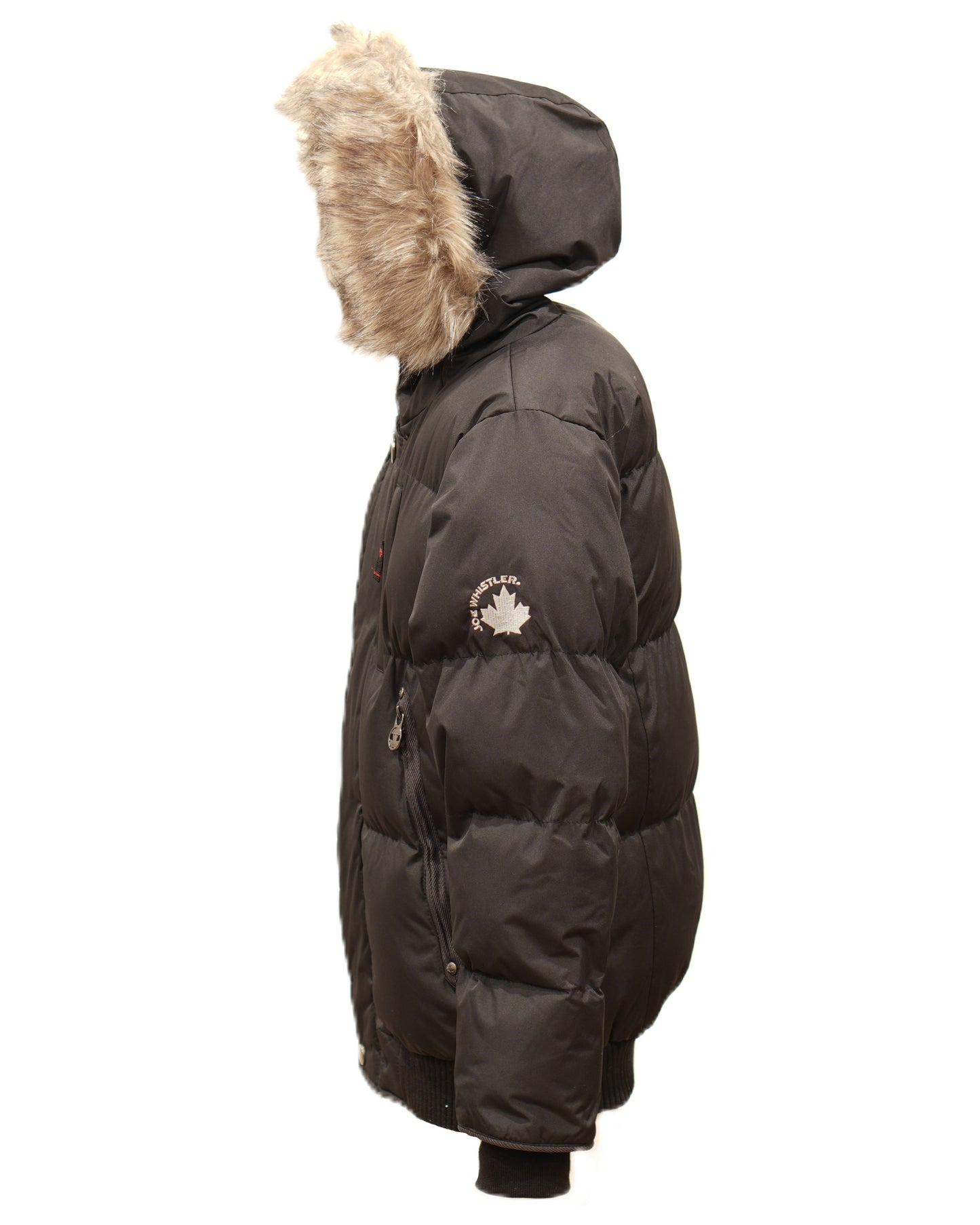 Boys Heavy Puffer Winter Jacket with Hood and Removable Faux Fur